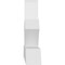 Ekena Millwork Richland Architectural Grade PVC Gable Bracket, 108"W x 18"H x 4"D x 4"F, 4/12 Pitch GBP108X18X0404RIC00 - alternate 4